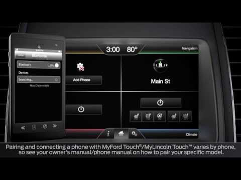 SYNC With MyLincoln Touch Pairing And Connecting A Phone Lincoln How To Video
