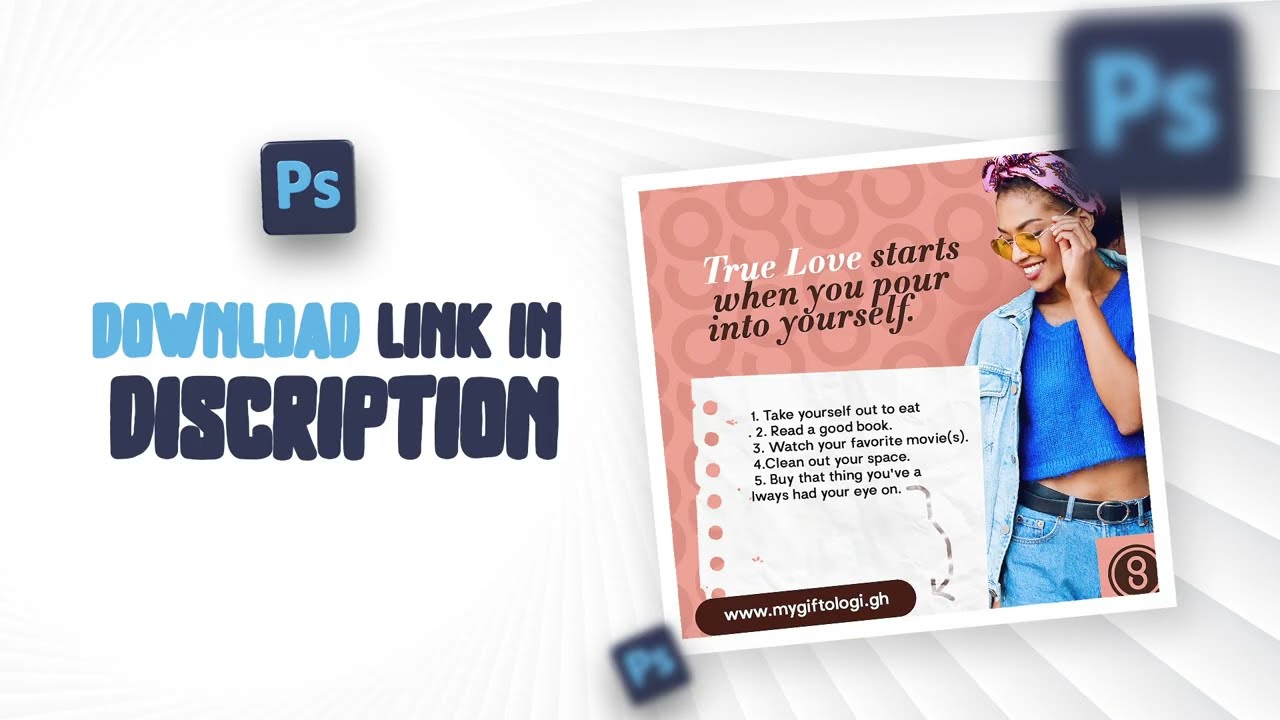 Design a Clean & Colorful Instagram Promo Post in Photoshop + Quick Video Export with After Effects