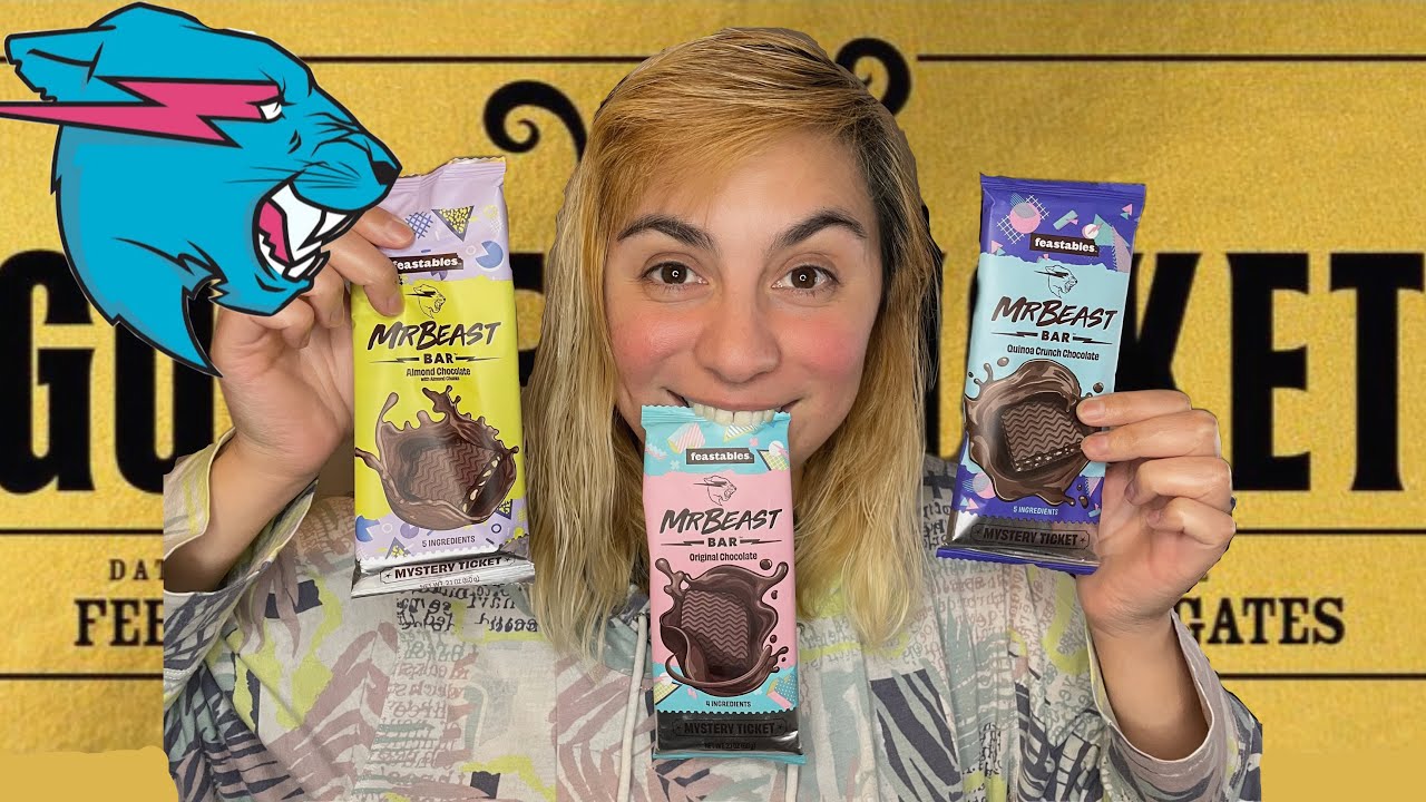 MrBeast Golden Ticket Chocolate Bar