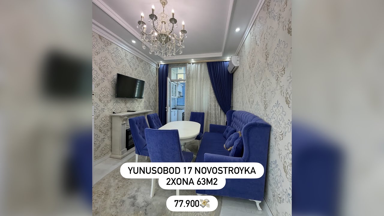 Yunsobod 17 Dahasida 2 xona / Remont / Mebel Texnika
