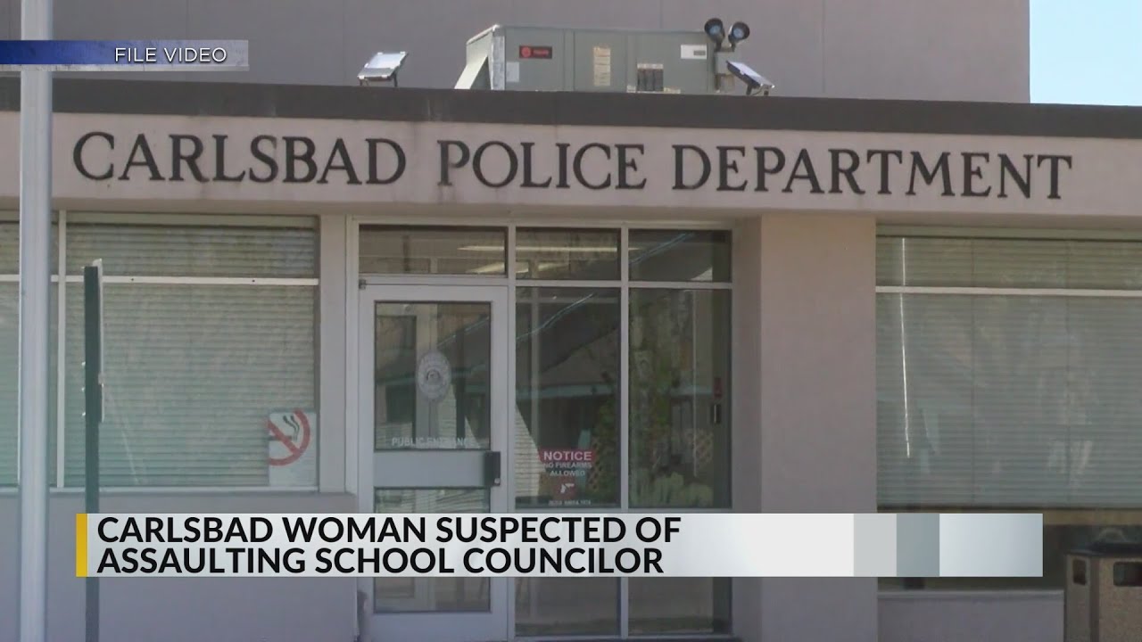 Carlsbad woman charged with assaulting school counselor - YouTube