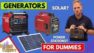 Generators for Dummies  RV's/Trailers/Camping