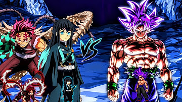 Muichiro Tokito OP (New) & Tanjiro OP (Zeed) VS Goku 1000 Yr Old OP (all form) in Jump Force Mugen