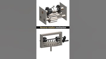 Reverse Rotation Mechanism | Mechanical Principle 🔄 Which one would you pick?🤔 #cad #learning