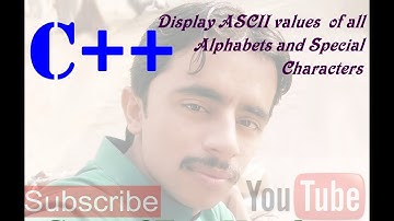C++ Program to Find ASCII Values of a Character in C++ (HINDI)