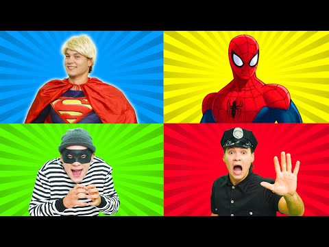 The Superman And Policeman Song + MORE | Action Songs for Kids | Superheroes | Kids Songs | BalaLand