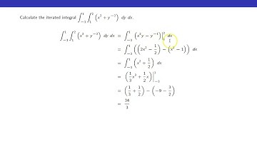 Iterated Integral Example