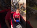Trying to turn the iPad kid into a car guy (failed) #stangry #ipadkid #mustang #boosted #fail