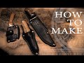 Custom Hard Leather Knife Sheathes (WARNING: Dangerously Cozy Video)