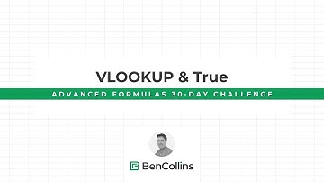 VLOOKUP Function with TRUE for Approximate Matching