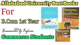 Best Books for B.Com 1st Year Allahabad University