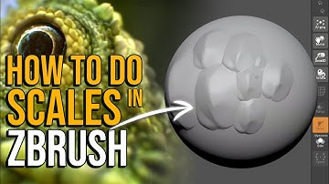 How to SCULPT SCALES in ZBrush  | 🥝 [FREE DOWNLOAD]