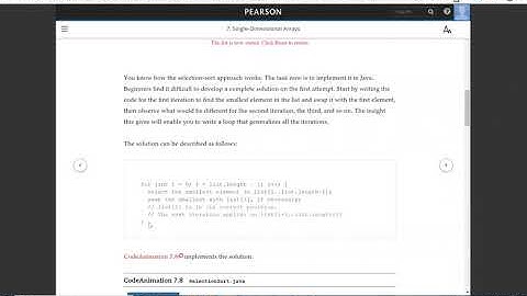 Daniel Liang Java Section 7.11 Selection Sort