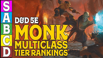 Monk Multiclass Tier Ranking in Dungeons and Dragons 5e