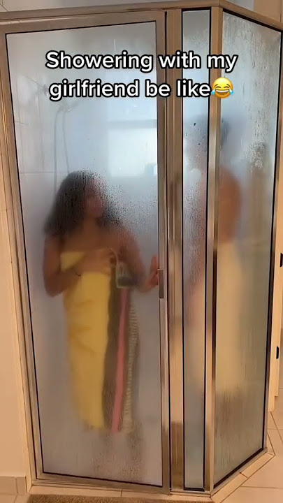 Showering with my girlfriend be like!😂 #crazy #shorts #girlfriend