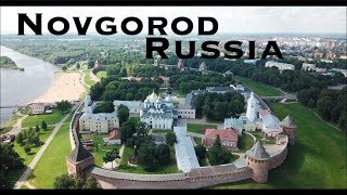 Novgorod And Vitoslavlitsy, Russia. View From Above.