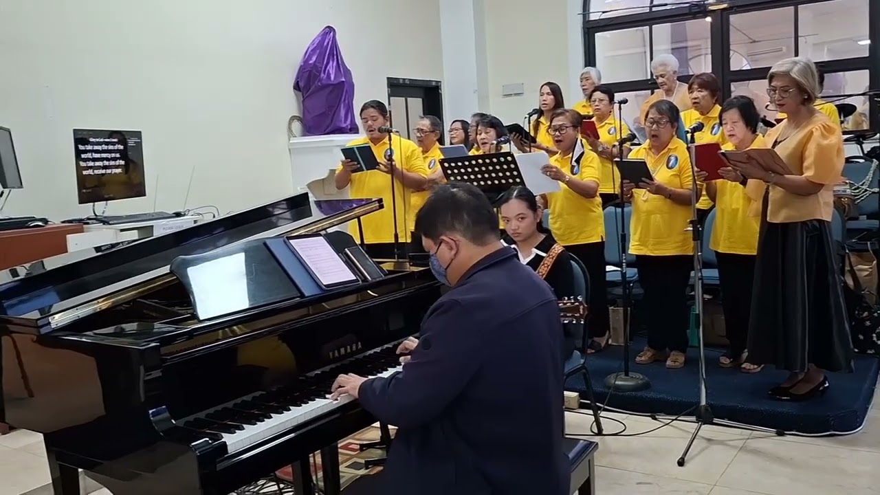 Divine Mercy Choir sings during St. Anthony Mass