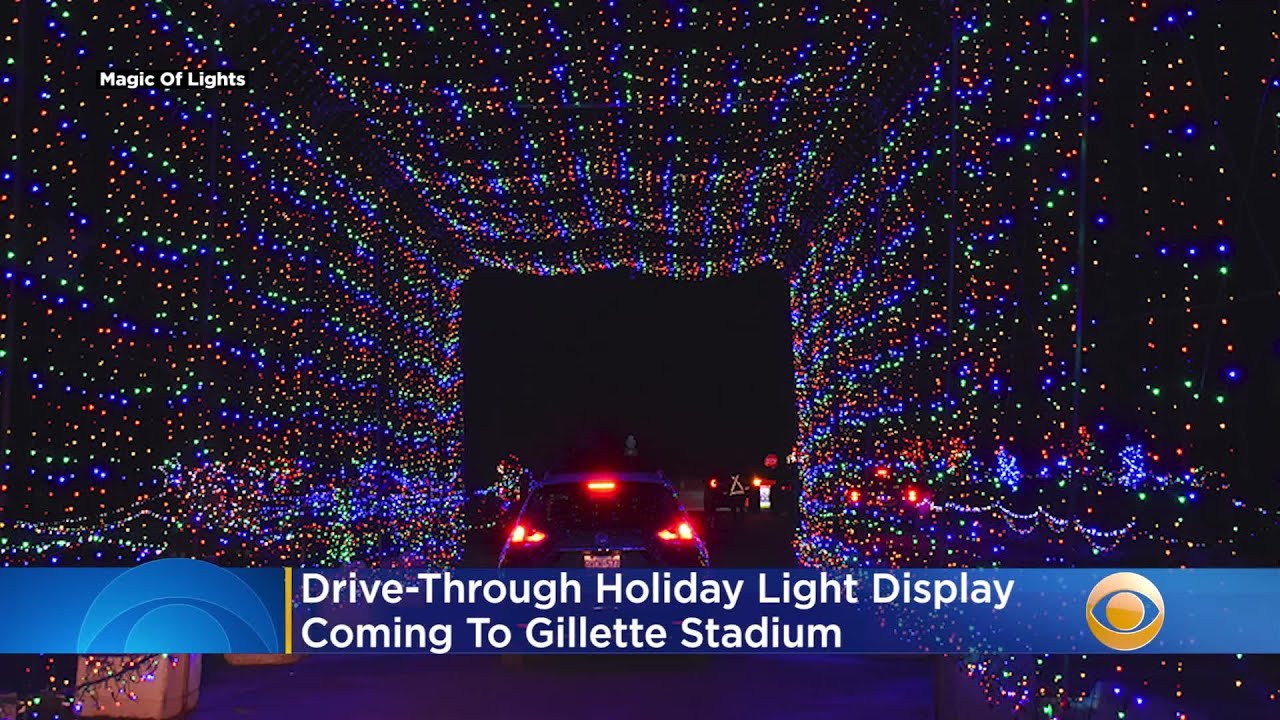 DriveThrough Holiday Light Display Coming To Gillette Stadium YouTube