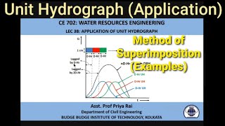 SUPERIMPOSITION METHOD || APPLICATION OF UNIT HYDROGRAPH || WATER RESOURCES ENGG (LEC 38)