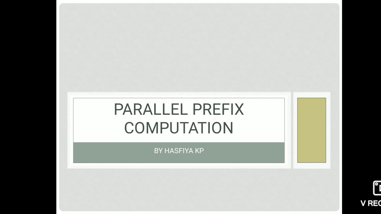Parallel prefix computation - YouTube