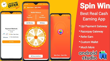 Spin Wheel Source Code Android Studio | Earning App source code | Free source code | admin panel
