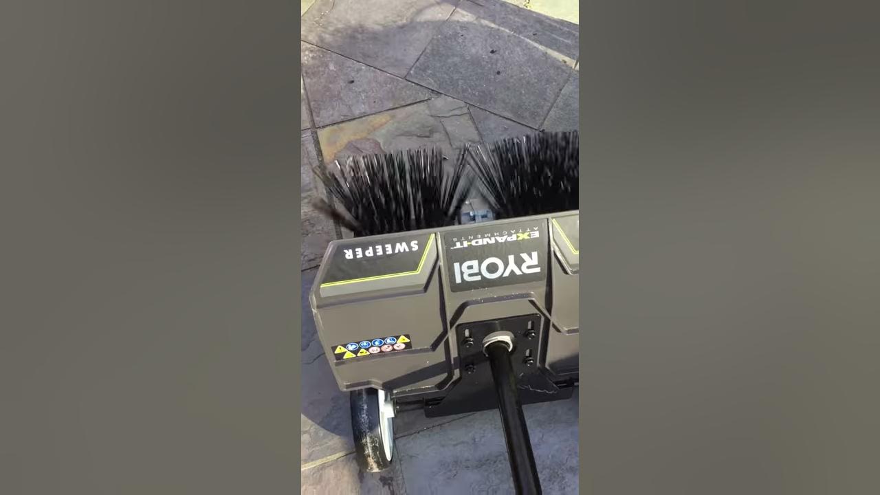 Ryobi ExpandIt Sweeper Attachment YouTube