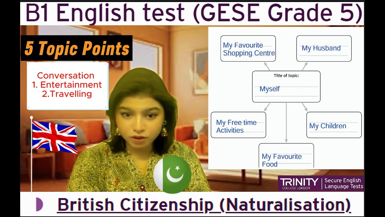 B1 English Test (GESE Grade 5) | SELT British Citizenship| Trinity College London ILR UK