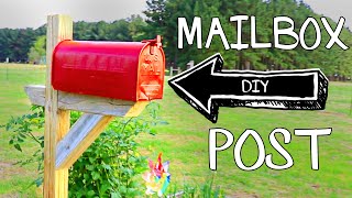 How to Build and Install a Mailbox Post for Mail or for Garden Storage
