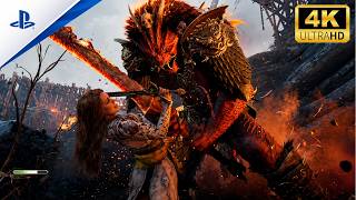 God of War Laufey | Faye vs Begtse & Sekhmet Boss Fight (PS5 Pro 4K HDR Gameplay)