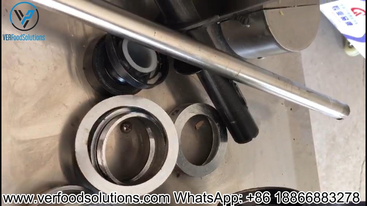 How to disassemble dumpling machine stuffing tube?