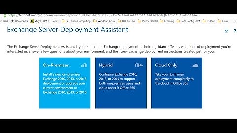 Exchange 2016 Overview, Exchange Server Deployment Assistant