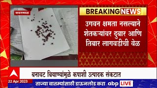 Yavatmal Fake Seeds : कपाशीच्या बनावट HTBT बियाण्यांमुळे शेतकरी संकटात, दुबार आणि तिबार लागवडीची वेळ