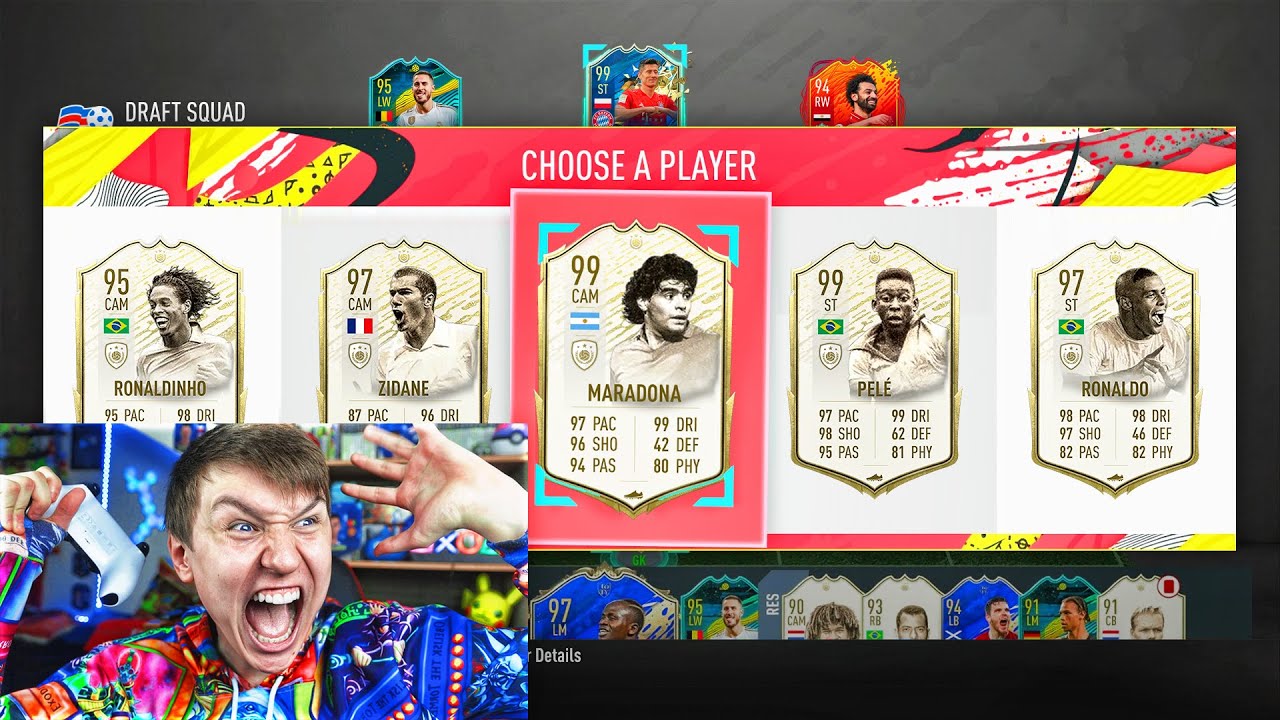 ⁣99 MARADONA + PELE IN PRIME ICON MOMENTS 194 FUT DRAFT!! (FIFA 20)