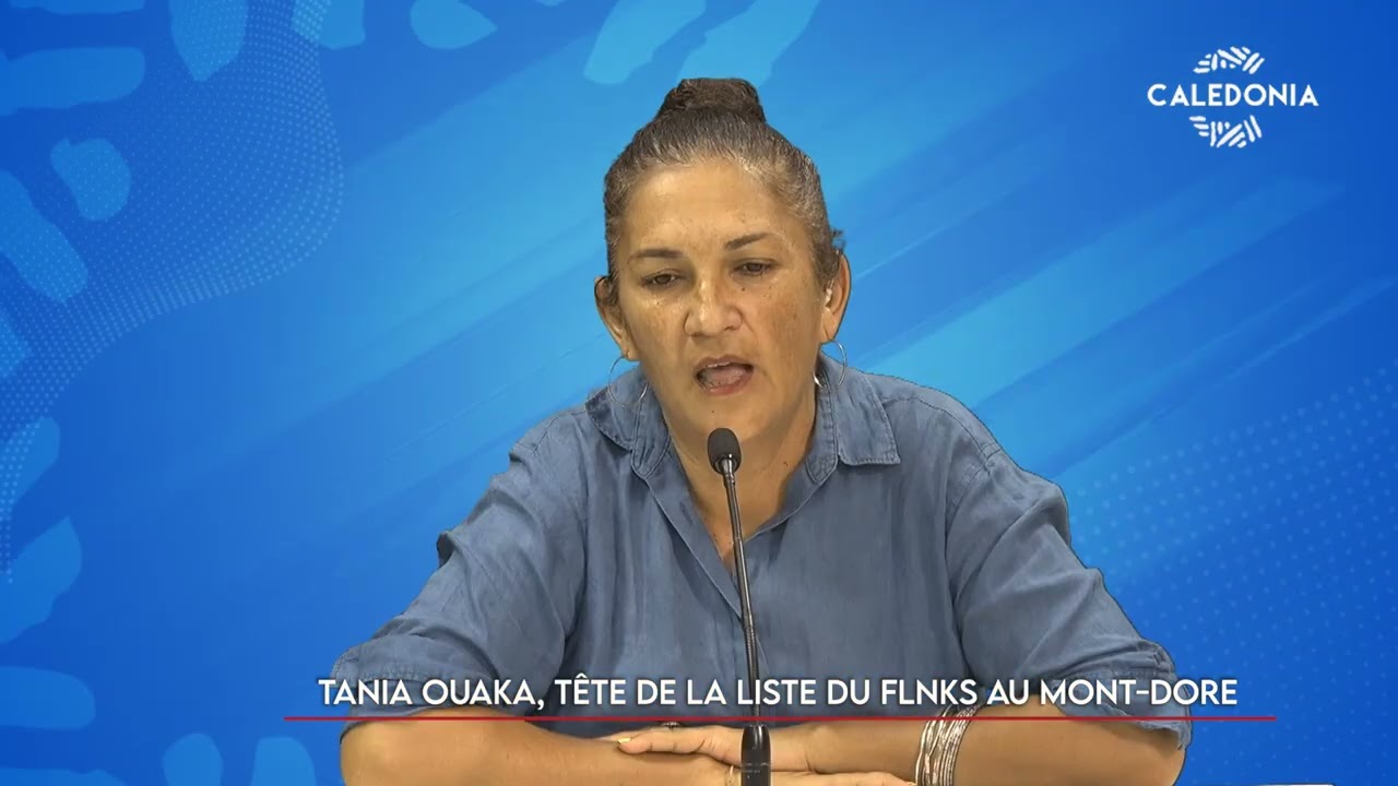 Tania OUAKA, tête de la liste du FLNKS au Mont-Dore