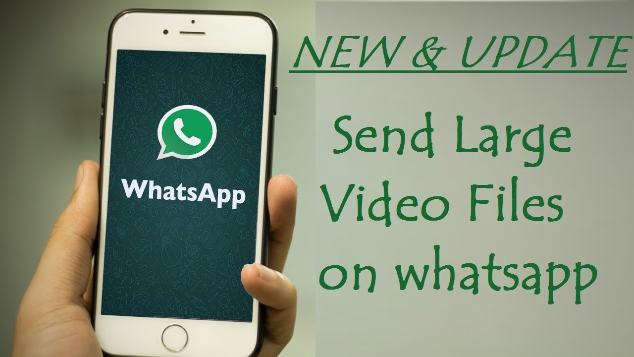 How to send large size files to any whatsapp account youtube