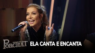 Luiza Possi canta Lembra e encanta no Programa do Porchat