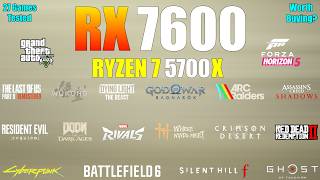 RX 7600 + Ryzen 7 5700X – 27 Games Tested – Worth Buying in 2026?