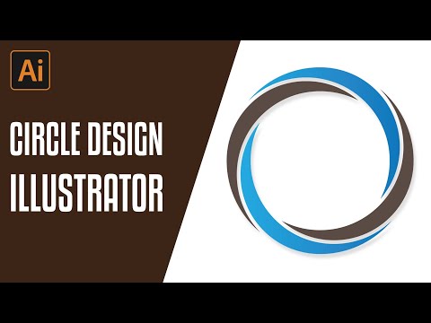 How to make a circle logo design in Adobe illustrator || Adobe illustrator tutorial