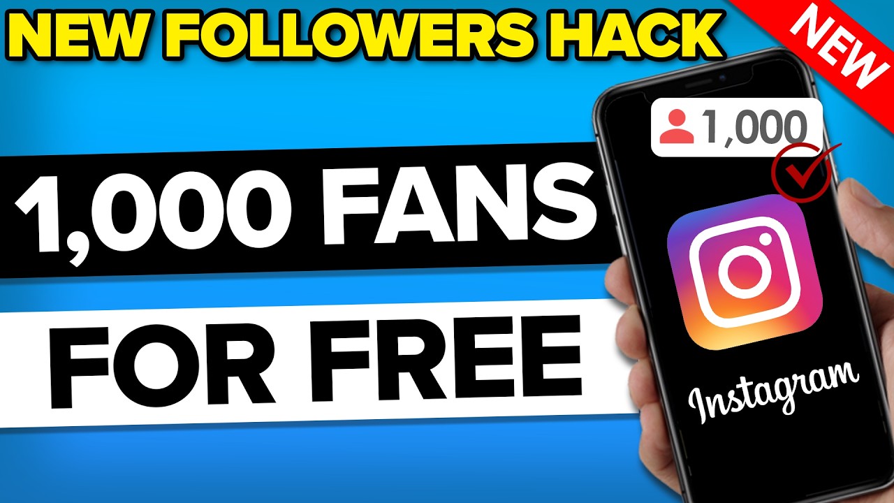 How To Gain 1000 REAL Instagram Followers FOR FREE in 24 hours (new ...