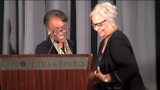 Emily Couric Leadership Forum honors Sandra Wicks Lewis and scholarship recipients