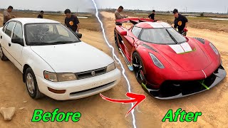 Turn An Old 1998 Japanese Toyota Into An Amazing Supercar | Full Video