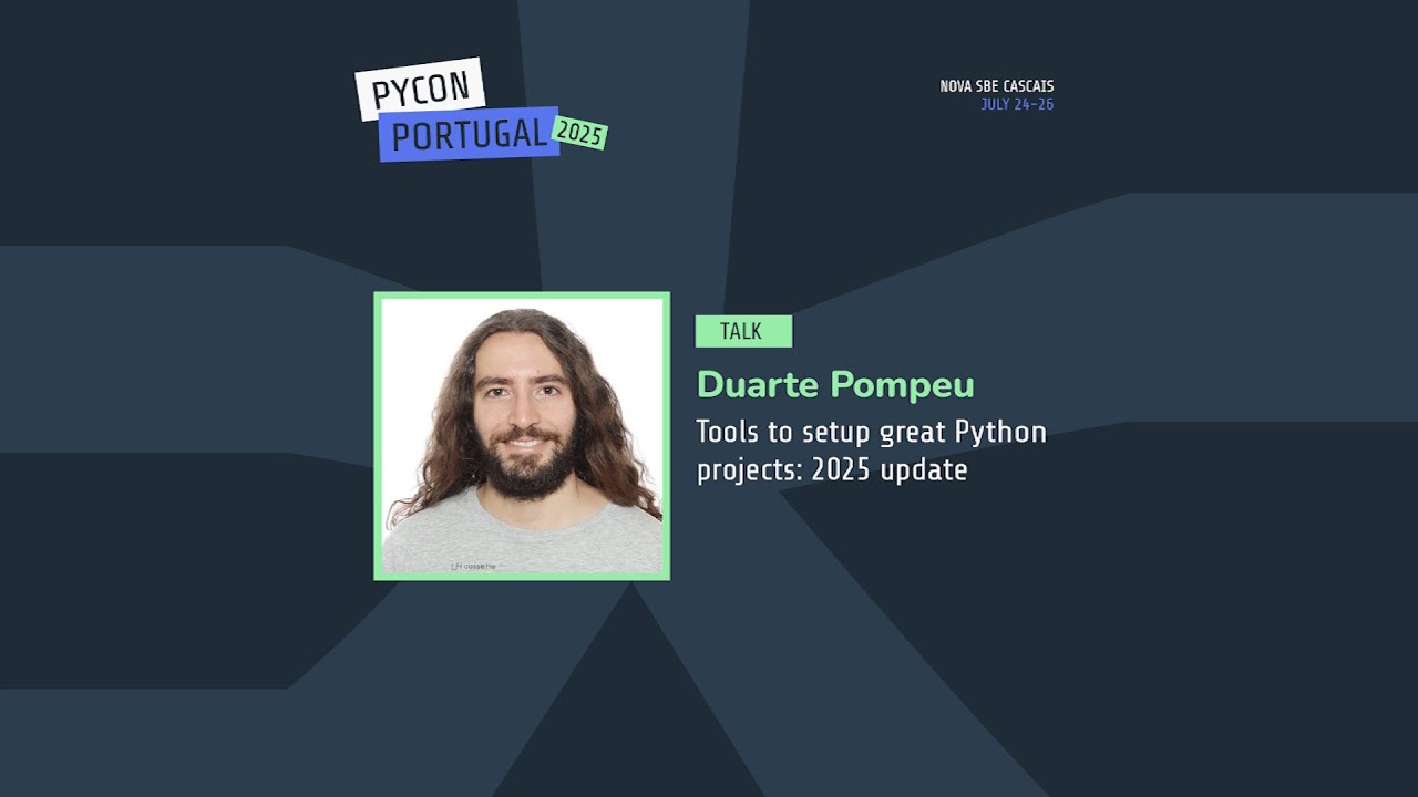 PyCon PT 2025 | Tools to setup great Python projects 2025 update - YouTube