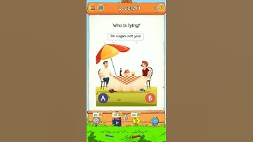 Braindom 2 Riddle Level 244 Who is lying Solution Walkthrough