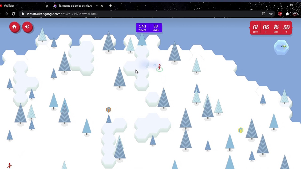 santatracker  2022 Update  Winning Snowball Storm without eliminations - Google Santa Tracker 2020