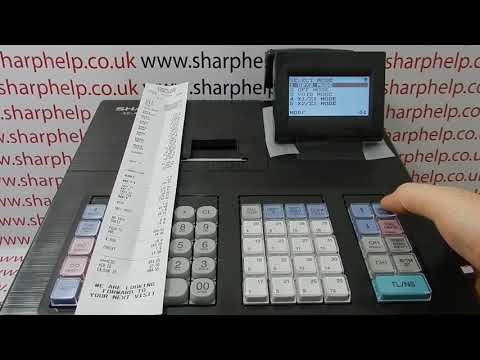 How To Remove Grand Totals From Z1 Resetting Report Sharp XE-A207