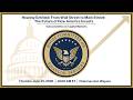 Hearing Entitled: From Wall Street to Main Street: The Future of How America Invests