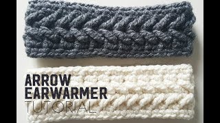 How to crochet the Arrow Earwarmer | Arrow Earwarmer | Crochet Tutorial | Headband