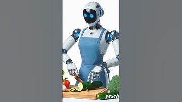 Robot Cutting Vegetables in a Smart Kitchen | Futuristic Cooking Begins! 🤖🔪 🥕 #robotics #ai #future