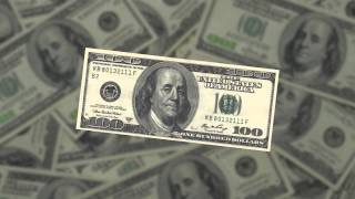 US $100 Dollar Bill Close Up Motion Video
