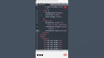 3D Glowing Text | HTML CSS
